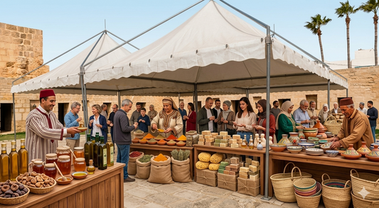 Foire de la Bsissa Lamta Monastir Tunisie - marché produits terroir huile olive épices artisanat